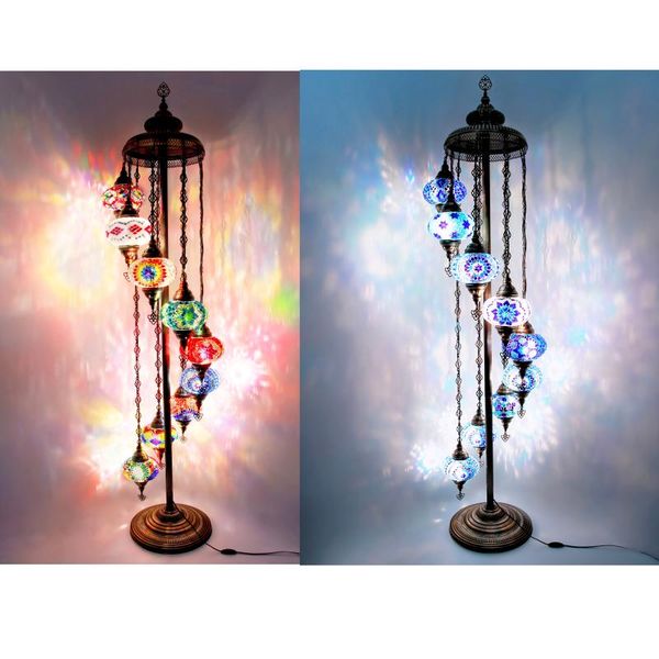 turkish mosaic floor lamp 11 variations. lamps
